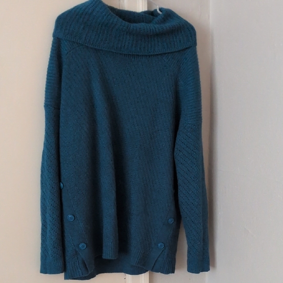 St. John's Bay Sweaters - St. John's Bay Cowl Neck Sweater in Deep Teal